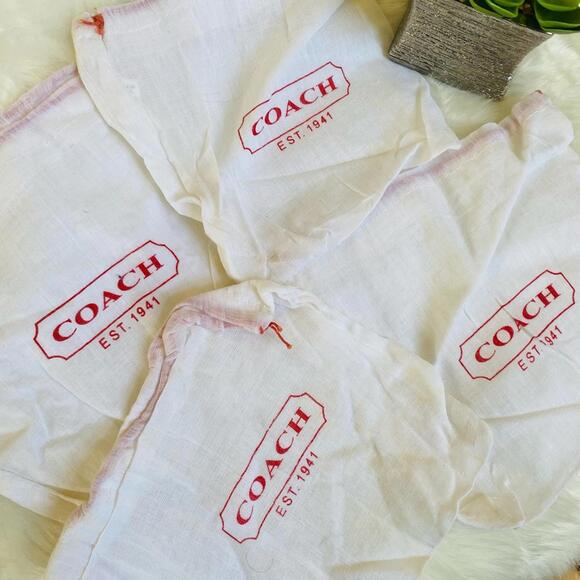 Set of 5 Coach Dust Bags for Handbags - Picture 1 of 4